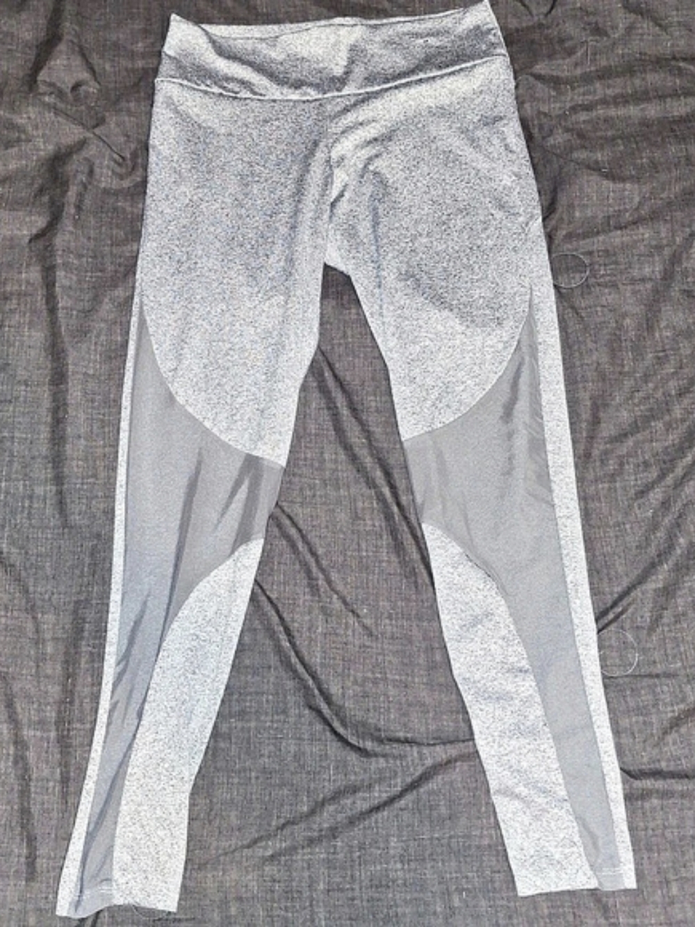 Series-8 Fitness Gray Athletic Leggings Medium